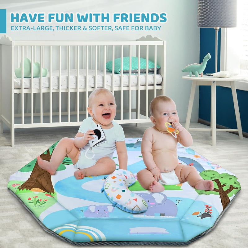 8-in-1 Baby Gym & Ballenbak - Wasbaar Speelkleed met Speeltjes