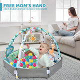 8-in-1 Baby Gym & Ballenbak - Wasbaar Speelkleed met Speeltjes