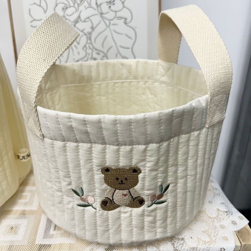 Gequiltete Stoffopbergtas voor de kinderkamer – 1+1 Gratis