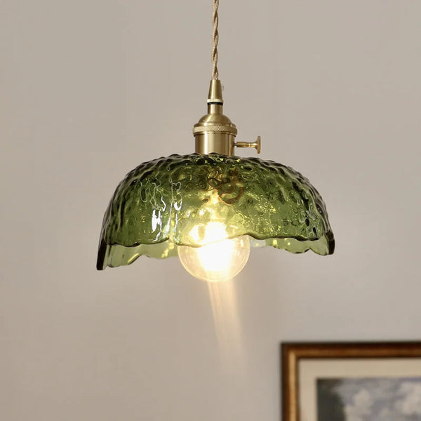 Elegante Glazen Hanglamp – Moderne Messing & Glazen Hanglamp