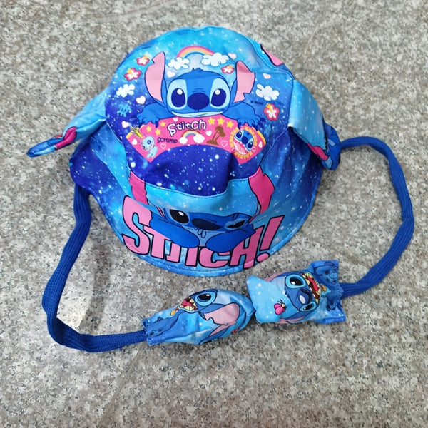 Bewegende Oren Fisherman Hoed voor Kinderen – Schattig Cartoon Stitch Design