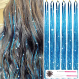 Glitterend Haar Tinsel Kit – Strengen van Glitter!