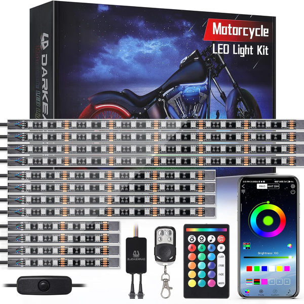 12 Stuks Motor LED Lichtkit met Remlicht en Knipperlicht