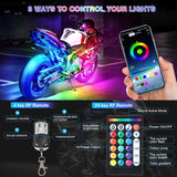 12 Stuks Motor LED Lichtkit met Remlicht en Knipperlicht
