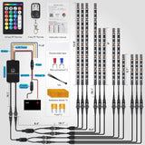 12 Stuks Motor LED Lichtkit met Remlicht en Knipperlicht