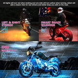 12 Stuks Motor LED Lichtkit met Remlicht en Knipperlicht