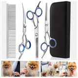 Professionele Verzorgingsset voor Huisdieren – Scharen en Kam voor Perfecte Verzorging van Honden en Katten