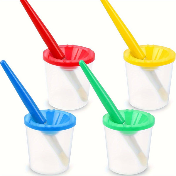 Kunstschilders Set met Verfpotjes en Kwasten – Perfect voor DIY Schilderen