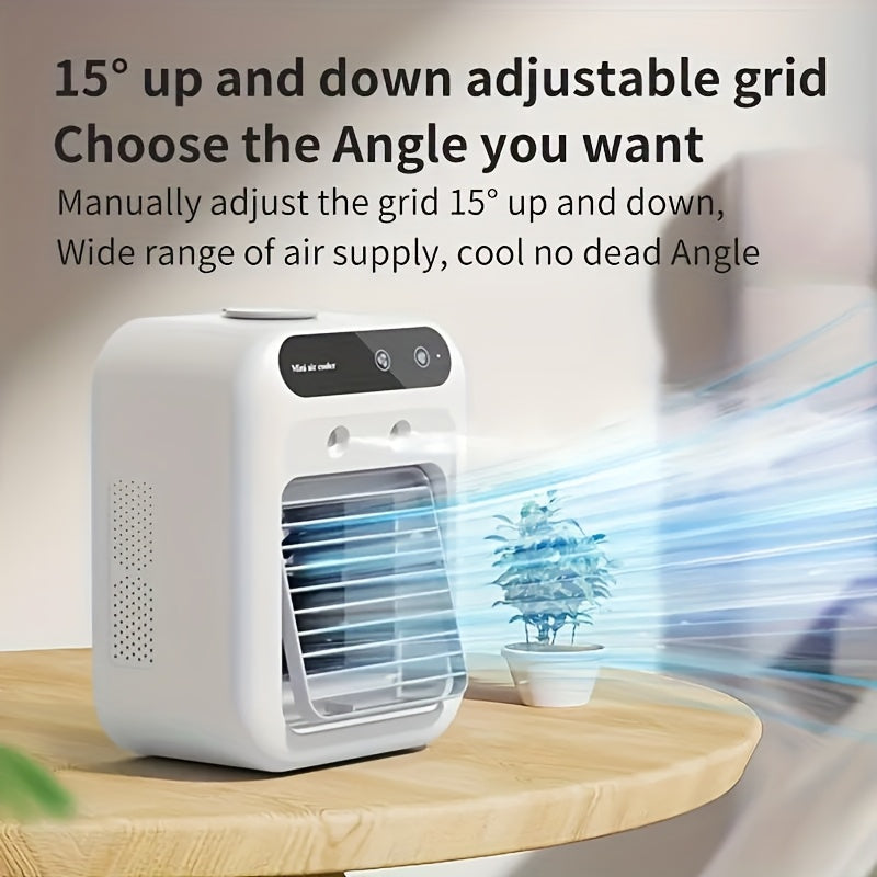 Draagbare Mini Airconditioner – All-in-One Luchtbevochtiger & Ventilator