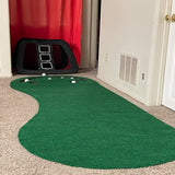 Draagbare Golf Putting Mat 91×274 cm | Indoor & Outdoor Puttingmat | Dual-Color Ontwerp met Viltstructuur