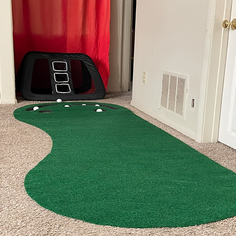 Draagbare Golf Putting Mat 91×274 cm | Indoor & Outdoor Puttingmat | Dual-Color Ontwerp met Viltstructuur