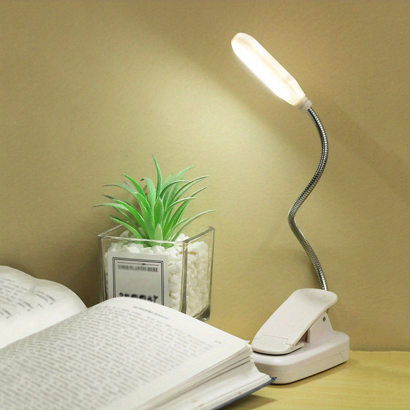 Flexibele Cliplamp - Draagbare Leeslamp met Verstelbare Hals voor Thuis of Op Reis