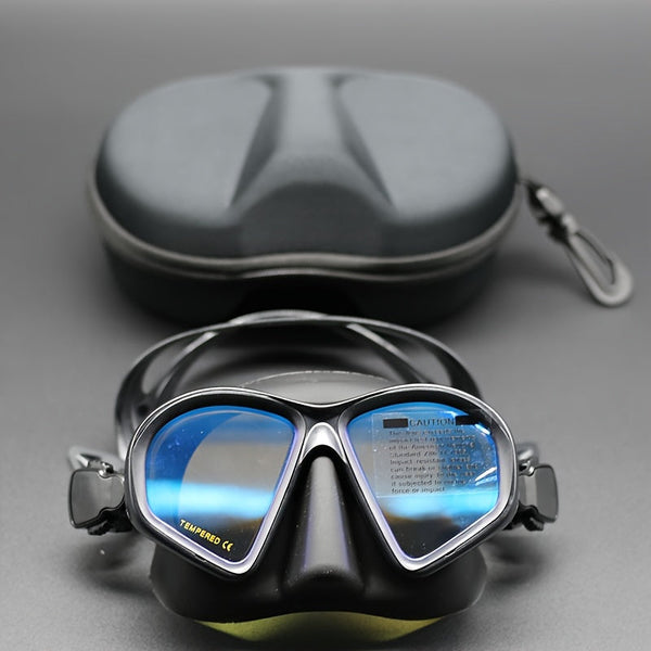 Tempered Duikmasker met Opbergcase - Duik Bril met Anti-Fog en Camerabevestiging