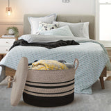 Klassieke Geweven Opbergmand met Deksel - Stijlvolle Oplossing voor je Spullen