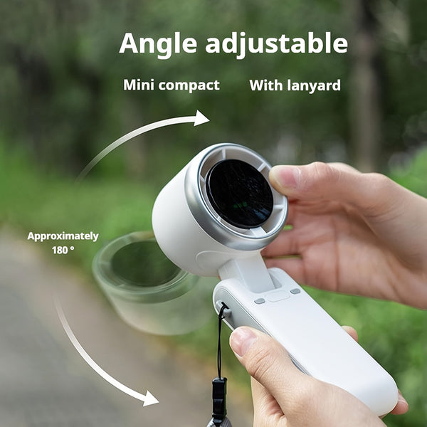Compact Turbo Handheld Ventilator – 3-in-1 USB Oplaadbaar met 5 Snelheden