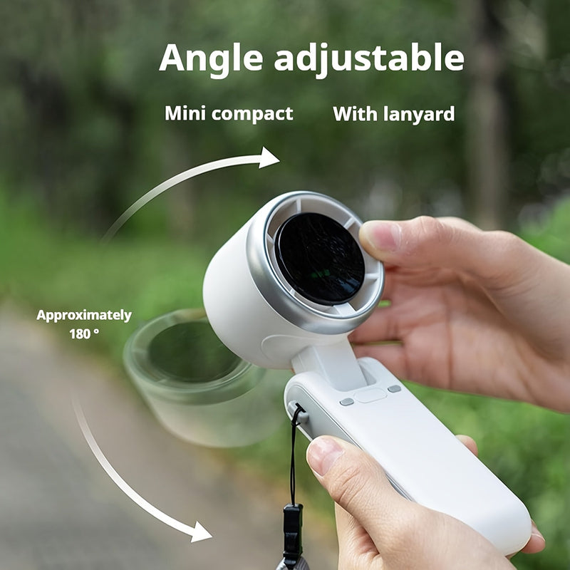 Compact Turbo Handheld Ventilator – 3-in-1 USB Oplaadbaar met 5 Snelheden