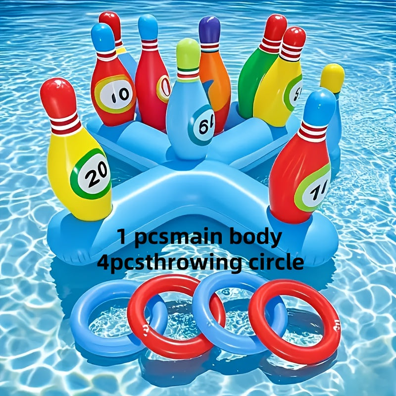 Opblaasbare Water Bowling Set – Leuk Poolspel voor Iedereen