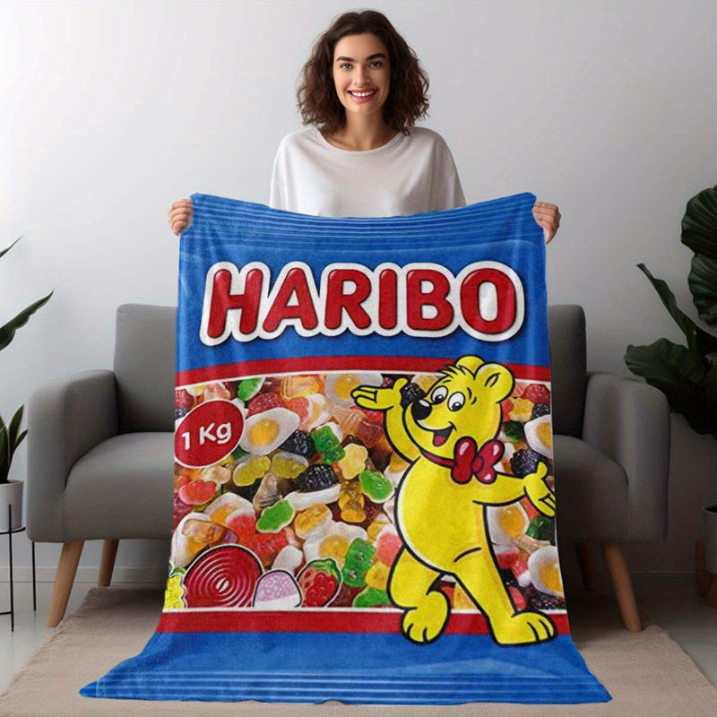 Haribo Snoepjes Deken – Zacht en Kleurrijk voor Kinderen