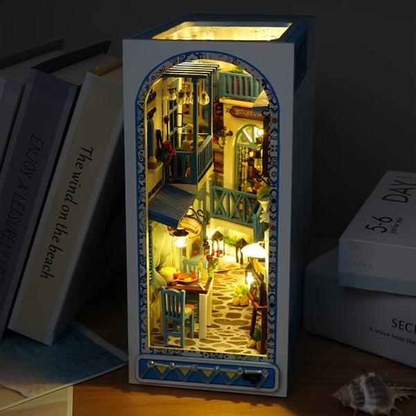Handgemaakte 3D Houten Puzzel – Zee Geïnspireerd Miniatuur Huis
