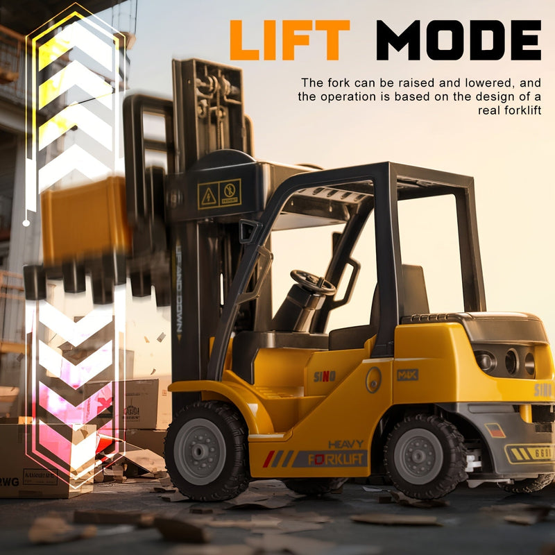 Zware Duty Afstandsbediening Heftruck – 1:24 Schaal met Lichten & Trailer