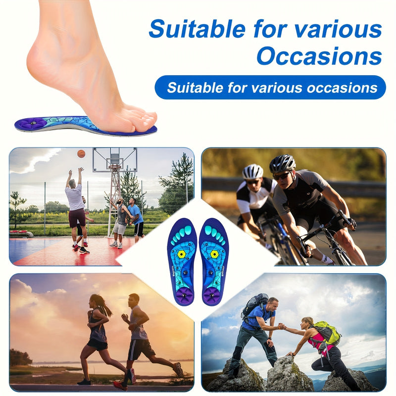 ComfortPlus Magnetische Acupunctuur Inlegzolen met Boogondersteuning