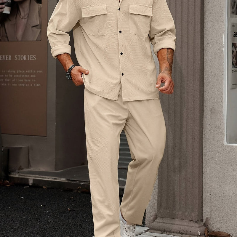 Heren Set met Overhemd en Broek | Urban Minimal Look | Casual Chic