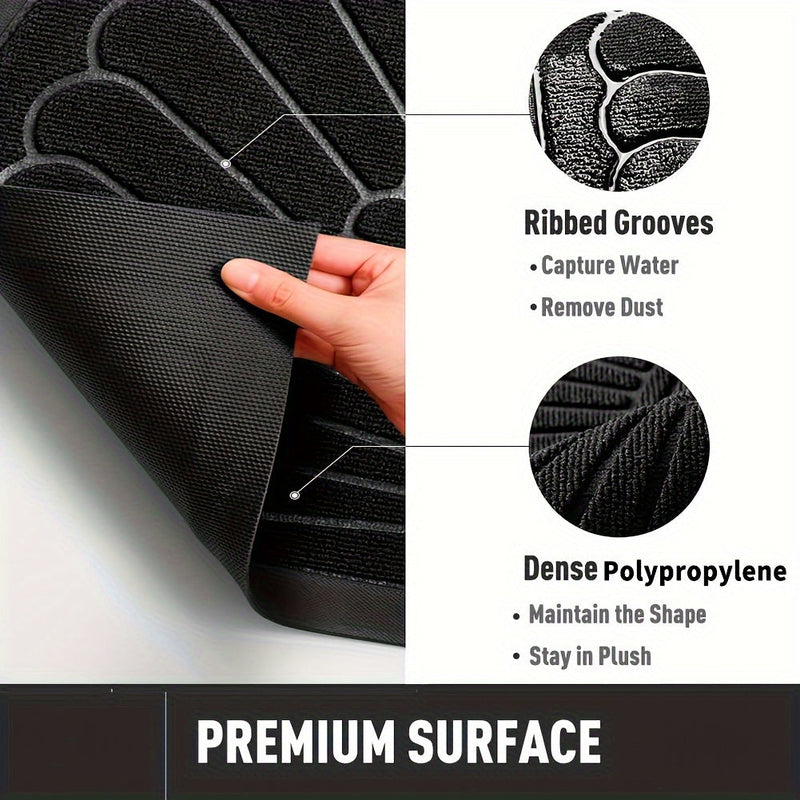 Duurzame Rubber Deurmat - Halfrond Ontwerp voor Buiten en Binnen