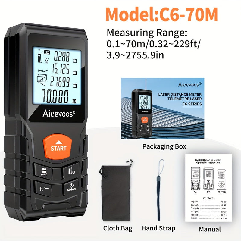 Compacte Laser Afstandsmeter – Nauwkeurig en Robuust Meetinstrument