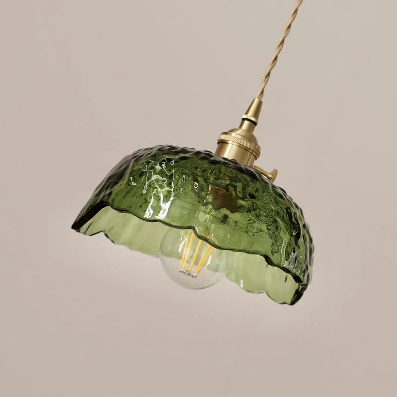 Elegante Glazen Hanglamp – Moderne Messing & Glazen Hanglamp