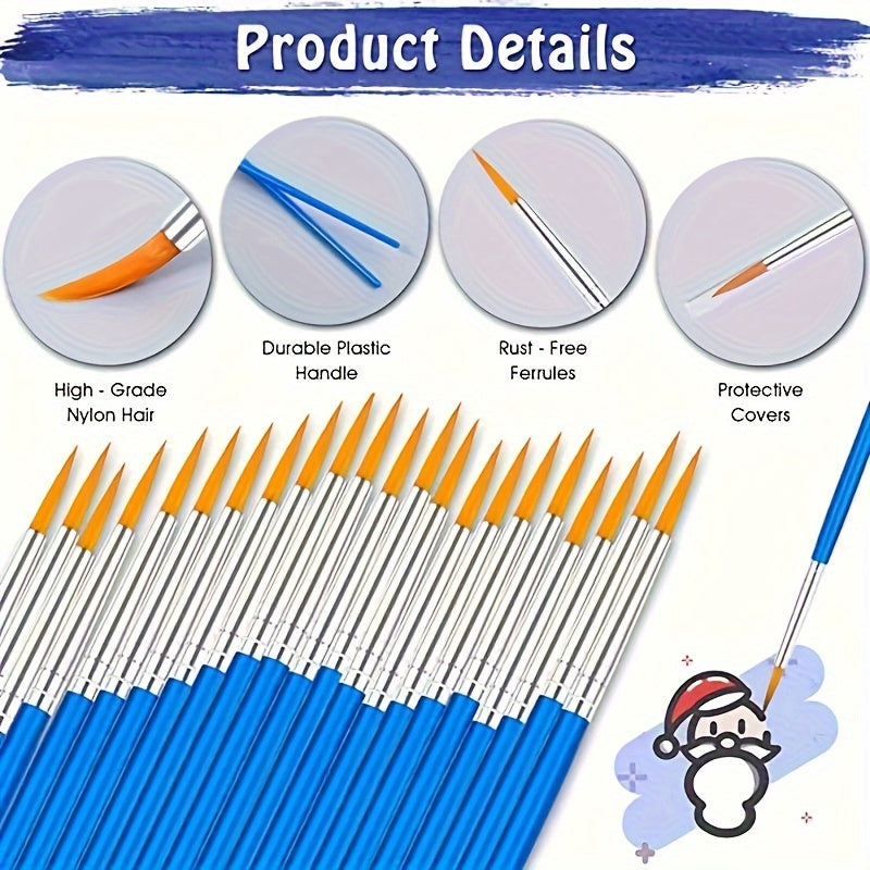 Professionele Penseel Set – Geschikt voor Olieverf, Acryl en Aquarel Schilderen