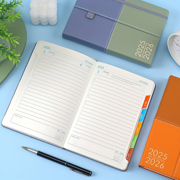 Dikke zakelijke planner 2025 | Agenda | Dagplanner met tijdschema en 365 pagina’s