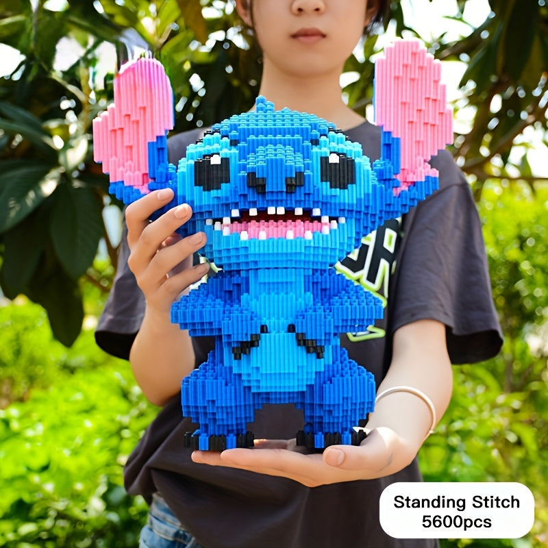 Stitch 3D Bouwpuzzel – Kleurrijk en Gedetailleerd Model voor Creatieve Bouwers