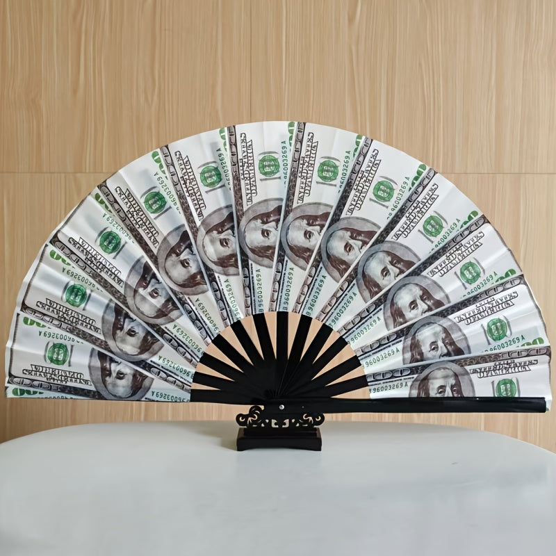 Grote Geld Print Vouwfan – Ideaal voor Festivals en Feesten