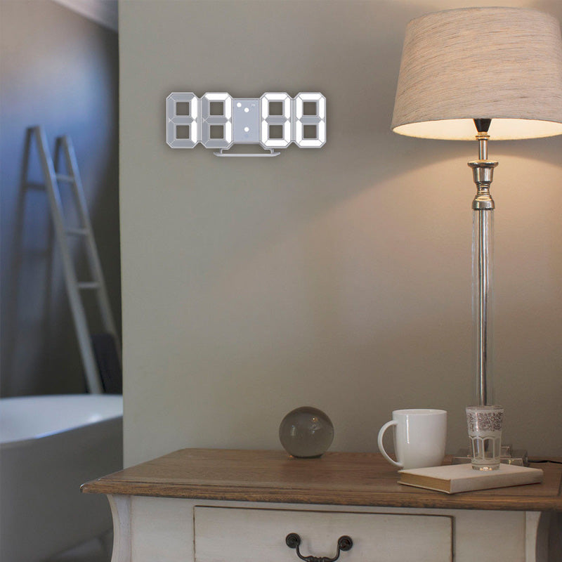 Slimme 3D Digitale Klok – Modern Design voor je Nachtkastje