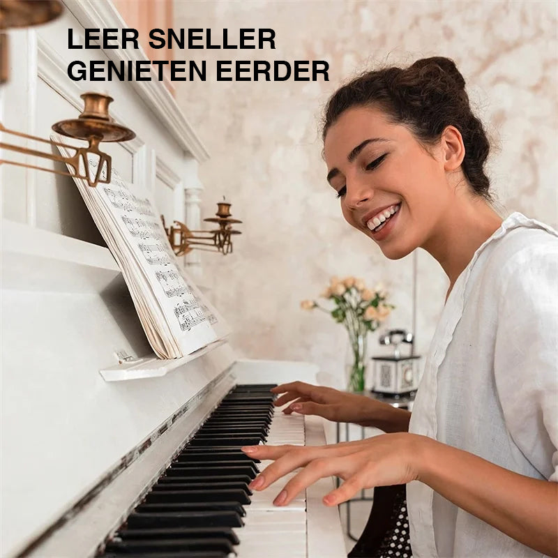 Afneembare notenlabels van siliconen voor 88-toetsen piano's en keyboards
