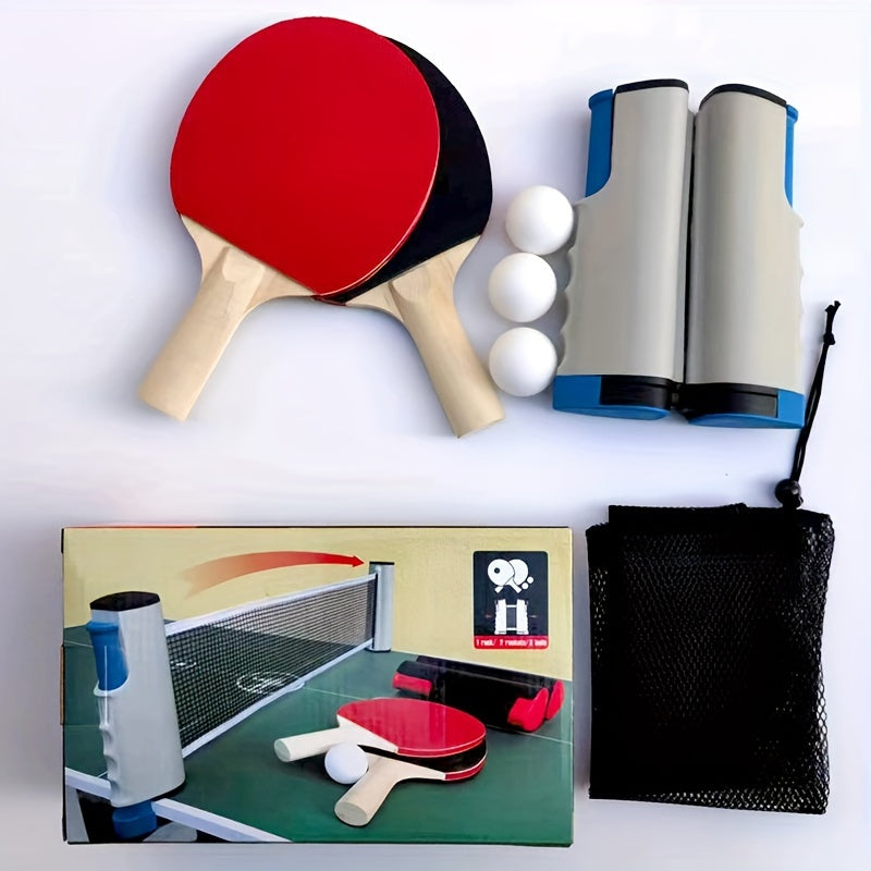 Draagbare Tafeltennis Set - Ideaal voor Buiten en Thuis