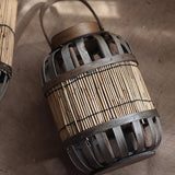 Rustieke Houten Windlantaarn – Authentieke Sfeermaker voor Tuin, Terras of Interieur