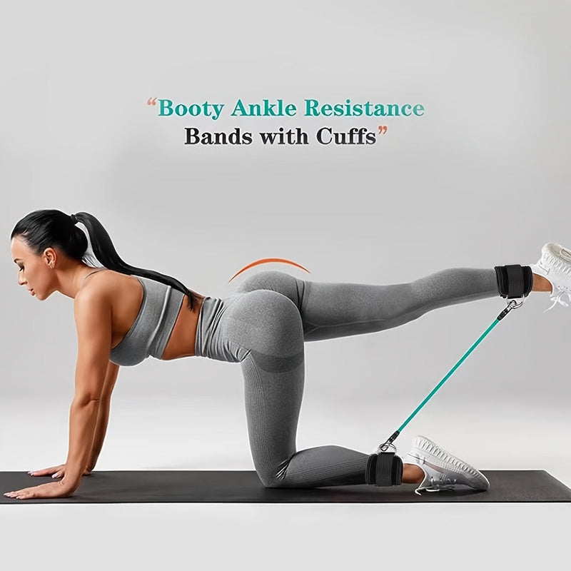 Verstelbare Enkelweerstand Bands Set – Perfect voor Booty en Benen Training Thuis