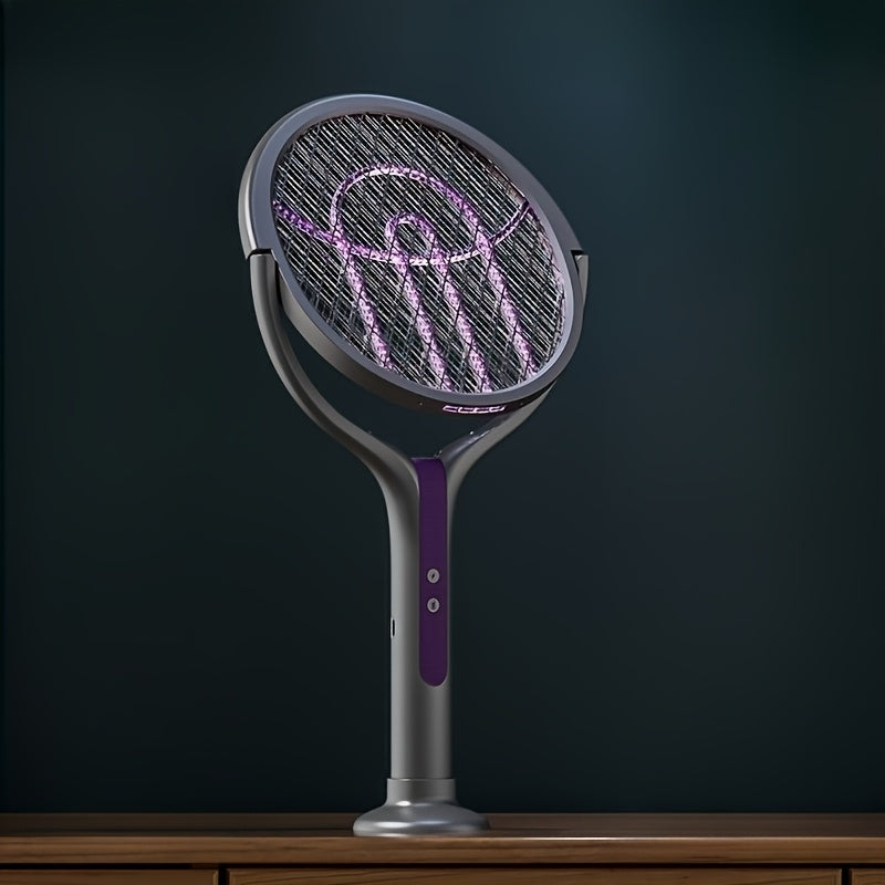 Vouwbare Elektrische Muggen Zapper – Oplaadbaar met Uitschuifbare Steel