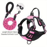 Reflecterend Hondenharnas met Leash Set - Verstelbaar en Veilig voor Wandelen en Training