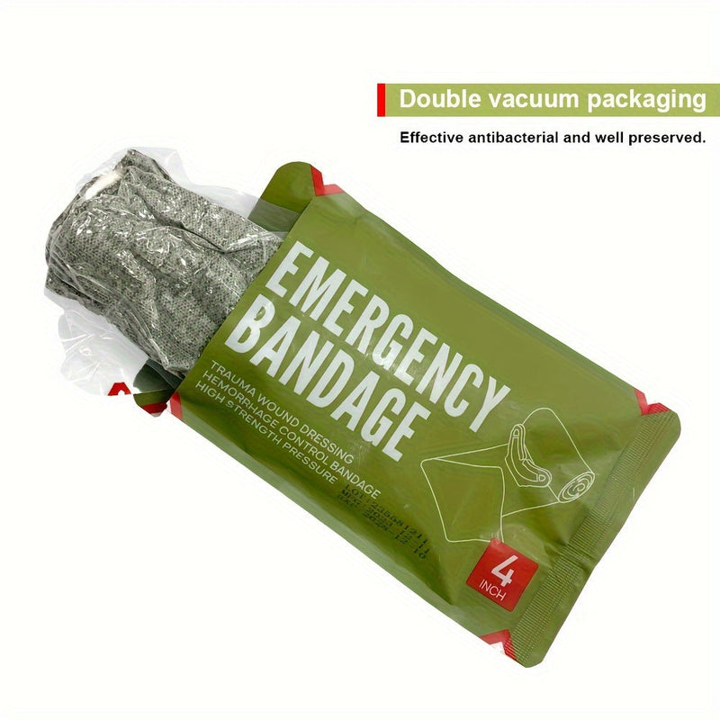 Elastische EHBO-Bandage met Steriele Wonden Pad – Universeel Geschikt voor Outdoor en Thuisgebruik