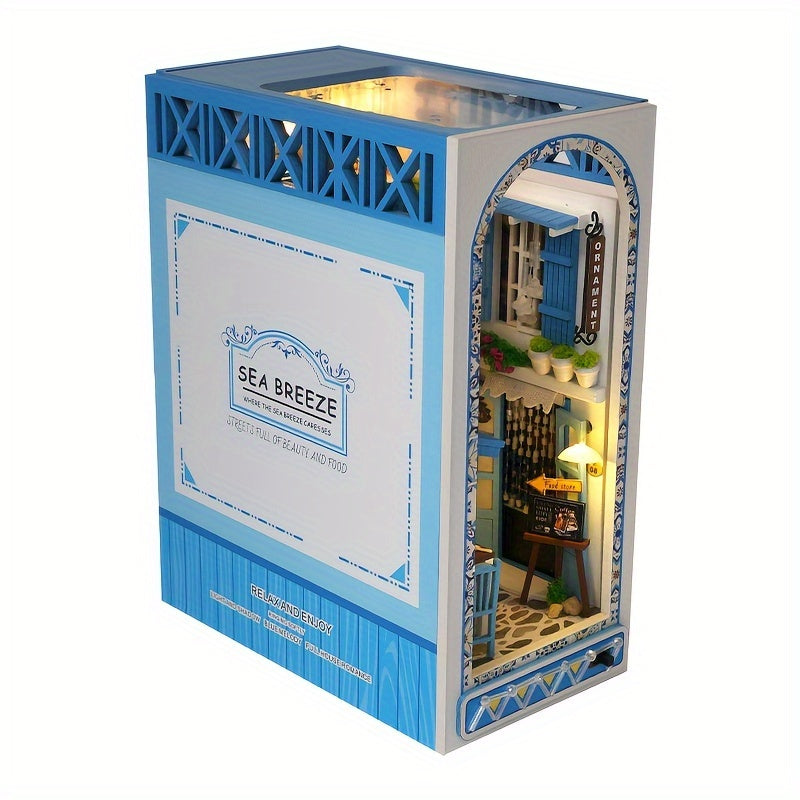 Handgemaakte 3D Houten Puzzel – Zee Geïnspireerd Miniatuur Huis