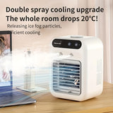 Draagbare Mini Airconditioner – All-in-One Luchtbevochtiger & Ventilator