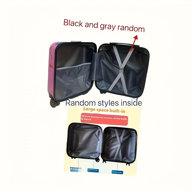 Leuke Kinderkoffer met Eend-ontwerp – Ideaal voor Kinderen, 16.5 Inch met Geruisloze Wielen