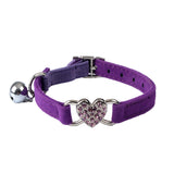 Sparkling Heart Kattenhalsband – Voeg een Luxueuze Touch Toe aan de Look van je Kat