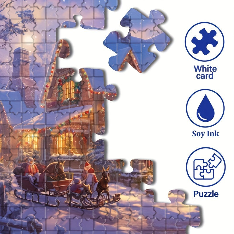 Winterse Betovering Puzzel – Geniet van de feestelijke sfeer