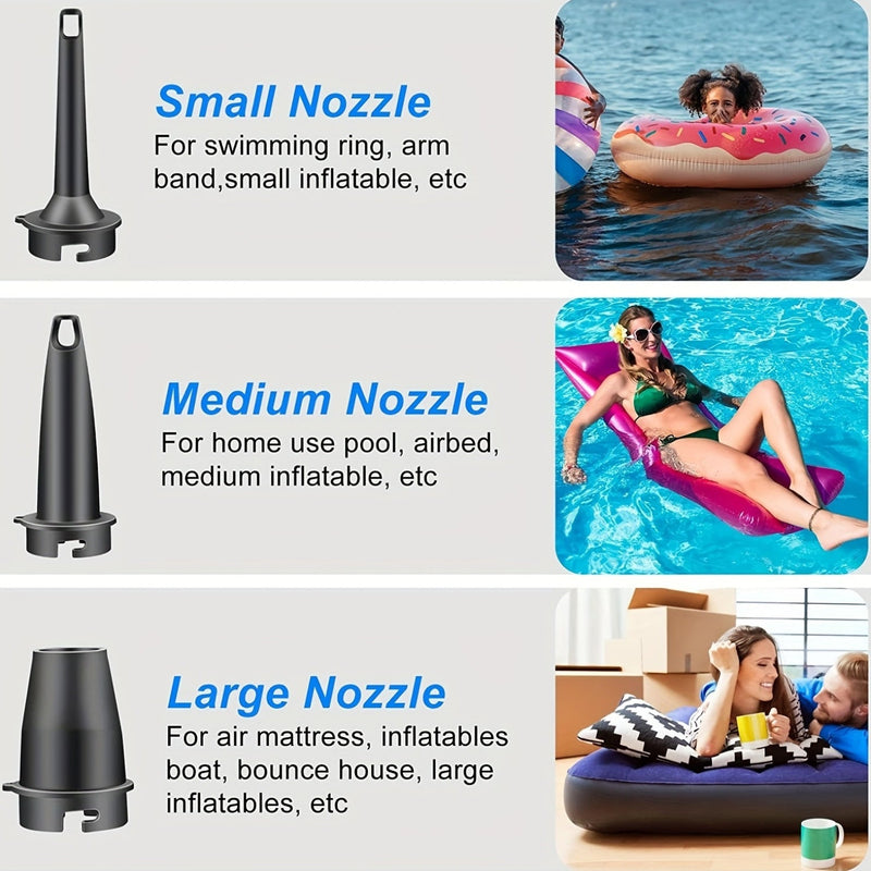 Oplaadbare Mini Luchtpomp – Draadloos & Ultralicht voor Outdoor Gebruik