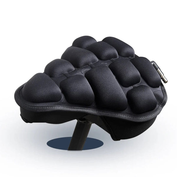 AirSeat | Comfortabel Schokdempend Fietszadel | Perfecte Luchtcirculatie | Instelbare Luchtdruk | Anti-slip Siliconen Basis | Droog en Zacht Zitten | Ideaal voor Lange Fietstochten | Verkrijgbaar in Maten S en M