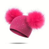 Lily Meisjes Pompon Muts - Speels en Warm voor de Wintermaanden