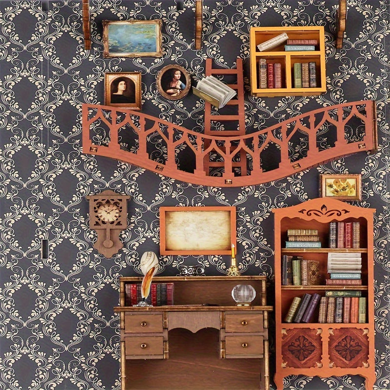 Magisch Boekenhuis – 3D Houten Puzzel voor Creatieve Bouwers